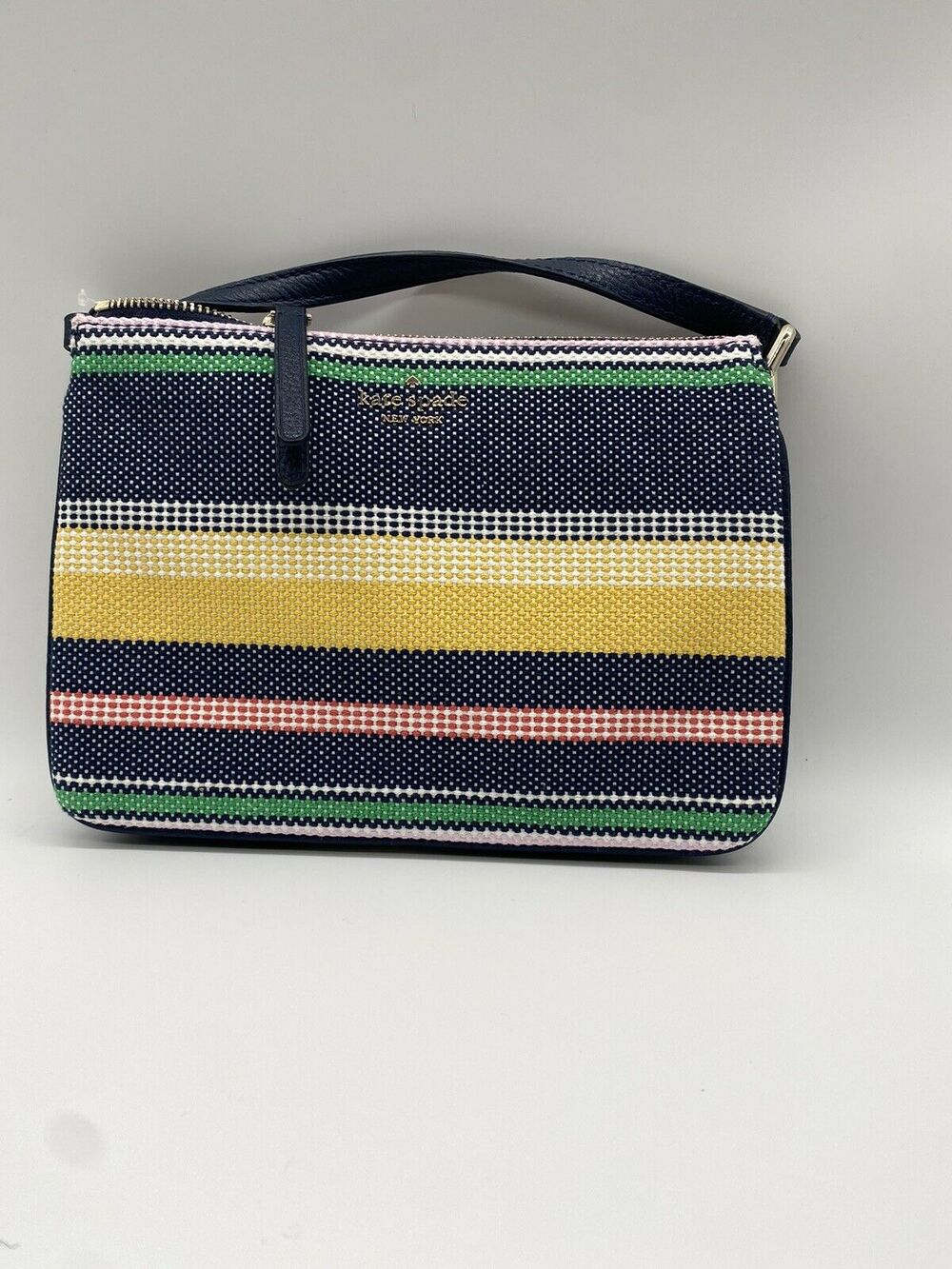 Kate Spade Jackson Boardwalk Stripe Triple Gusset Crossbody Bag Multi(974) NEW